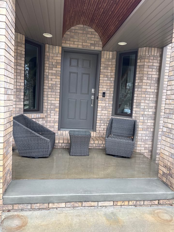 Concrete patio installation project in Enid Oklahoma
